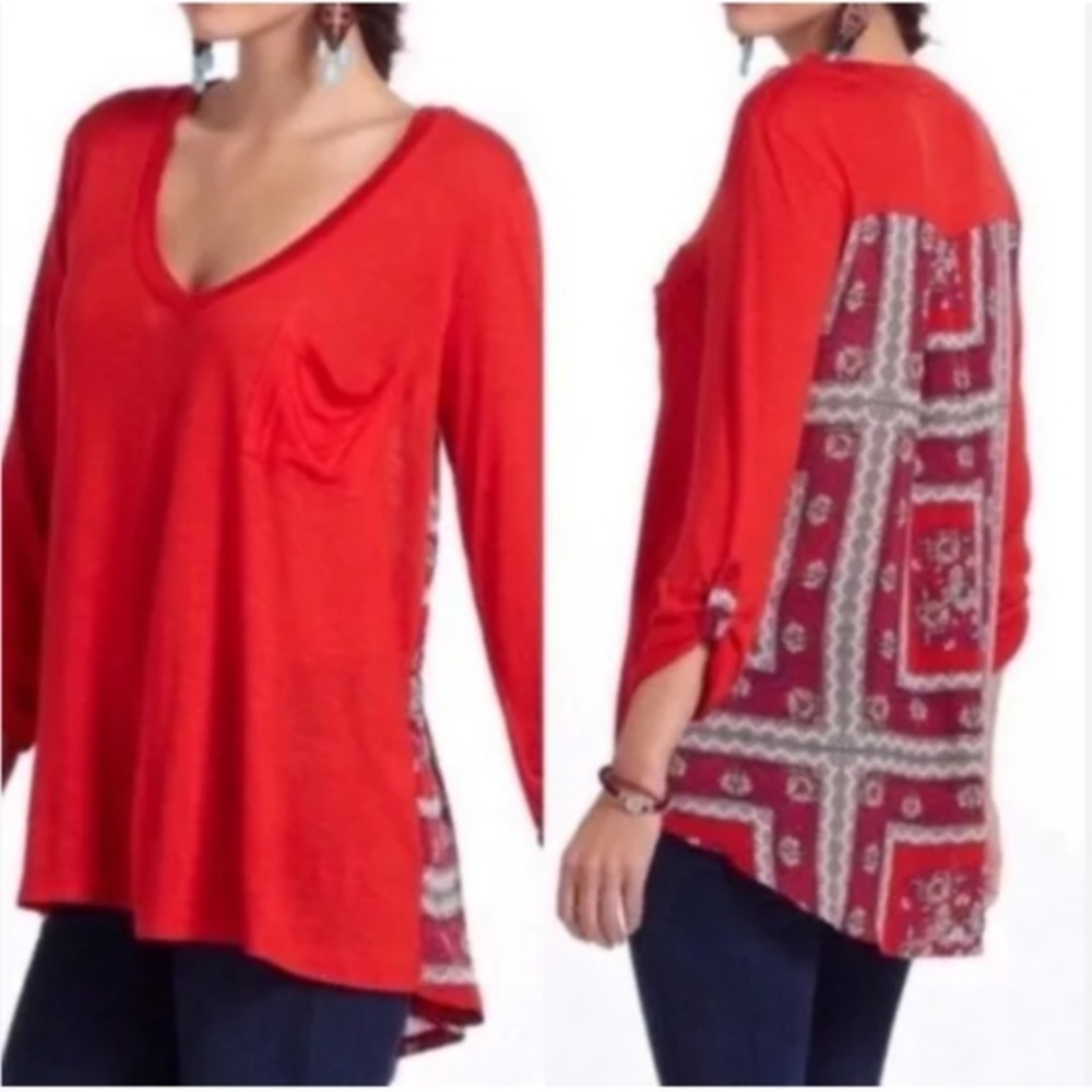 Anthropologie Porridge Whimsy Backstory Top Size Extra Small